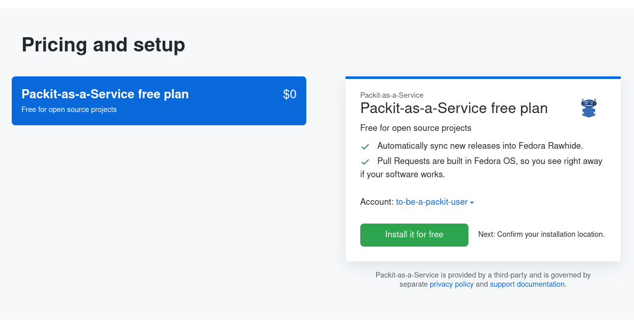 Packit GitHub application: Plan