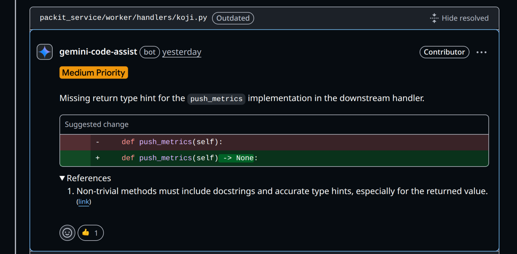 Gemini referencing the style guide